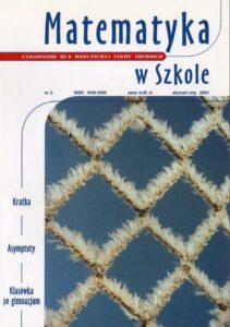 Okładka: Matematyka w Szkole. Czasopismo dla nauczycieli szkół średnich. Nr 6