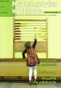 Okładka: Matematyka w Szkole. Czasopismo dla nauczycieli szkół podstawowych i gimnazjów. Nr 32