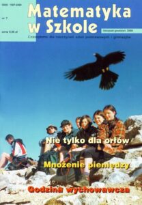 Okładka: Matematyka w Szkole. Czasopismo dla nauczycieli szkół podstawowych i gimnazjów. Nr 7