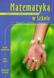 Okładka: Matematyka w Szkole. Czasopismo dla nauczycieli szkół średnich. Nr 14