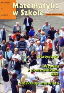 Okładka: Matematyka w Szkole. Czasopismo dla nauczycieli szkół podstawowych i gimnazjów. Nr 6