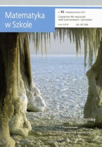 Okładka: Matematyka w Szkole. Czasopismo dla nauczycieli szkół podstawowych i gimnazjów. Nr 42