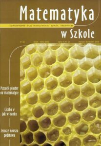 Okładka: Matematyka w Szkole. Czasopismo dla nauczycieli szkół średnich. Nr 22