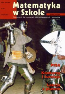 Okładka: Matematyka w Szkole. Czasopismo dla nauczycieli szkół podstawowych i gimnazjów. Nr 28
