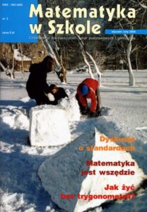 Okładka: Matematyka w Szkole. Czasopismo dla nauczycieli szkół podstawowych i gimnazjów. Nr 3