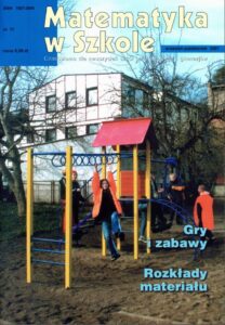 Okładka: Matematyka w Szkole. Czasopismo dla nauczycieli szkół podstawowych i gimnazjów. Nr 11
