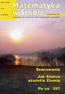 Okładka: Matematyka w Szkole. Czasopismo dla nauczycieli szkół podstawowych i gimnazjów. Nr 24
