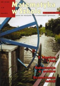 Okładka: Matematyka w Szkole. Czasopismo dla nauczycieli szkół podstawowych i gimnazjów. Nr 25