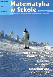 Okładka: Matematyka w Szkole. Czasopismo dla nauczycieli szkół podstawowych i gimnazjów. Nr 33