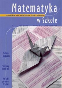 Okładka: Matematyka w Szkole. Czasopismo dla nauczycieli szkół średnich. Nr 2