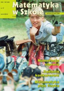 Okładka: Matematyka w Szkole. Czasopismo dla nauczycieli szkół podstawowych i gimnazjów. Nr 27