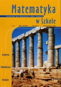 Okładka: Matematyka w Szkole. Czasopismo dla nauczycieli szkół średnich. Nr 10