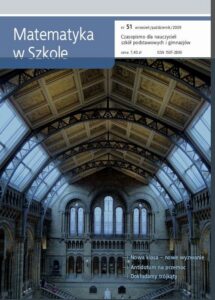 Okładka: Matematyka w Szkole. Czasopismo dla nauczycieli szkół podstawowych i gimnazjów. Nr 51