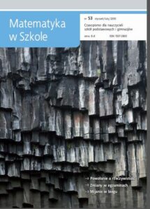 Okładka: Matematyka w Szkole. Czasopismo dla nauczycieli szkół podstawowych i gimnazjów. Nr 53