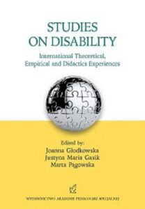 Okładka: Studies on disability. International Theoretical, Empirical and Didactics Experiences