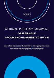 Okładka: Aktualne problemy badawcze 2. Obrzar nauk społeczno humanistycznych