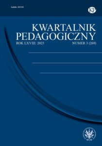 Okładka: Kwartalnik Pedagogiczny 2023/3 (269)