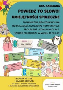 Okładka: Powiedz to słowo! Umiejętności społeczne. Gra edukacyjna dla młodzieży