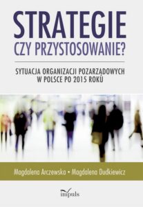 Okładka: Strategie czy przystosowanie?. Sytuacja organizacji pozarządowych w Polsce po 2015 roku
