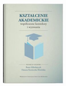 Okładka: Kształcenie akademickie. Współczesne konteksty i wyzwania