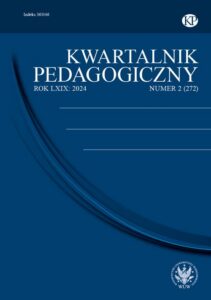Okładka: Kwartalnik Pedagogiczny 2024/2 (272). Technologie i nowe media w edukacji