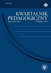 Okładka: Kwartalnik Pedagogiczny 2025/1 (275)
