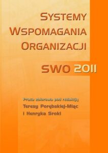 Okładka: Systemy wspomagania organizacji SWO 2011
