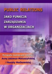 Okładka: Public Relations jako funkcja zarządzania w organizacjach