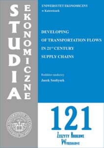 Okładka: Studia Ekonomiczne. Developing of Transportation Flows in 21st Century Supply Chains. SE 121