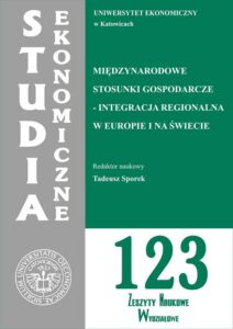 Okładka: Studia Ekonomiczne. Międzynarodowe stosunki gospodarcze - integracja regionalna w Europie i na świecie. SE 123