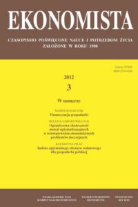 Okładka: Ekonomista 2012 nr 3