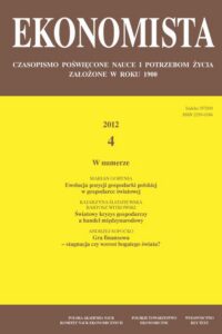 Okładka: Ekonomista 2012 nr 4