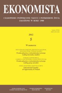 Okładka: Ekonomista 2012 nr 5