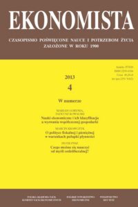 Okładka: Ekonomista 2013 nr 4