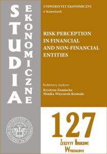 Okładka: Studia Ekonomiczne. Risk perception in financial and non-financial entities. SE 127