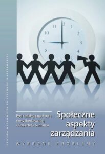 Okładka: Społeczne aspekty zarządzania. Wybrane problemy