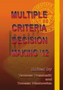 Okładka: Multiple Criteria Decision Making '12
