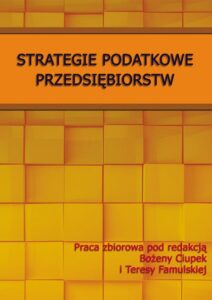 Okładka: Strategie podatkowe przedsiębiorstw
