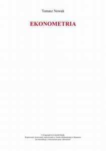 Okładka: Ekonometria