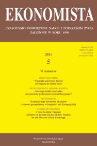 Okładka: Ekonomista 2011 nr 5