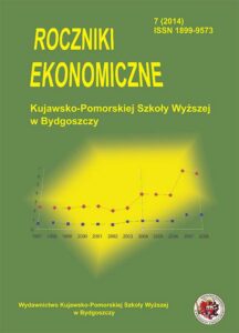 Okładka: Roczniki Ekonomiczne KPSW w Bydgoszczy 7 (2014)