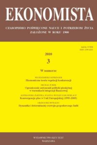 Okładka: Ekonomista 2010 nr 3