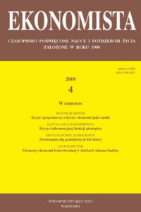 Okładka: Ekonomista 2010 nr 4