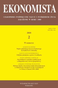 Okładka: Ekonomista 2010 nr 2