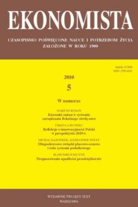 Okładka: Ekonomista 2010 nr 5