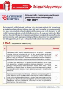 Okładka: Ściąga Księgowego - Lista czynności związanych z prawidłowym przeprowadzeniem inwentaryzacji – TRZY ETAPY