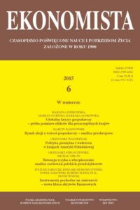 Okładka: Ekonomista 2015 nr 6