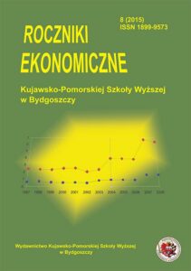 Okładka: Roczniki Ekonomiczne KPSW w Bydgoszczy 8 (2015)