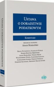 Okładka: Ustawa o doradztwie podatkowym. Komentarz