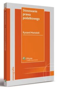 Okładka: Stosowanie prawa podatkowego